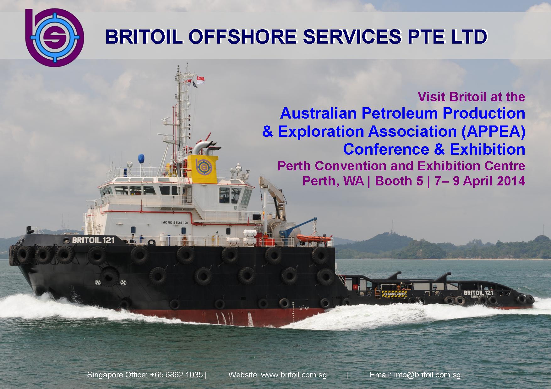 Visit Britoil at APPEA (Booth 5) in Perth, Australia